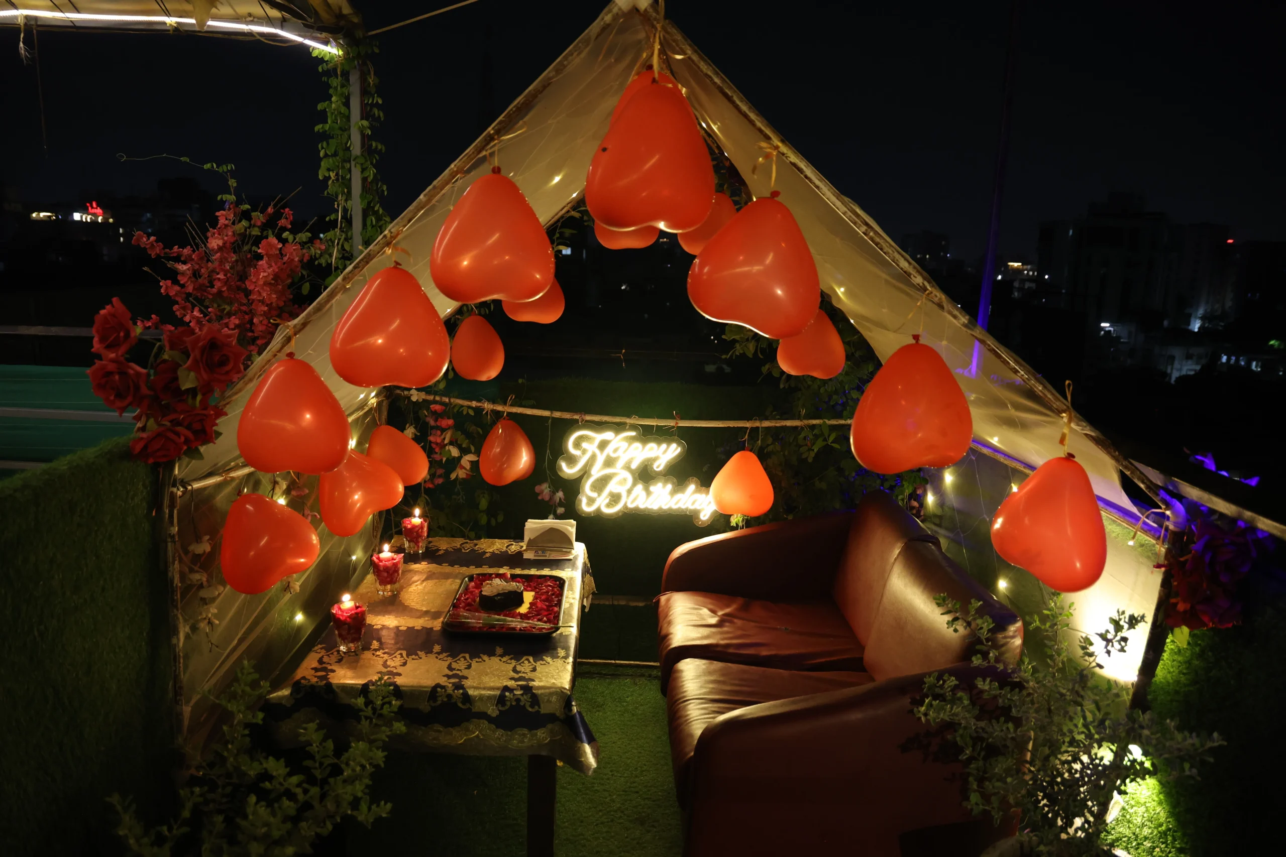 Rooftop Candle Light Dinner in Ahmedabad