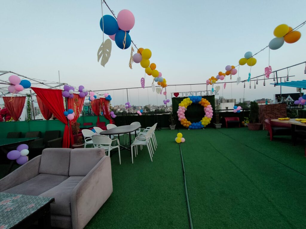 Small Birthday Party Venues in Ahmedabad for families to enjoy wonderful moments in The Tent Rooftop Cafe